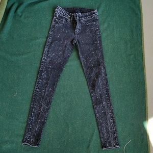 Black Acid Wash H&M Skinny Jeans